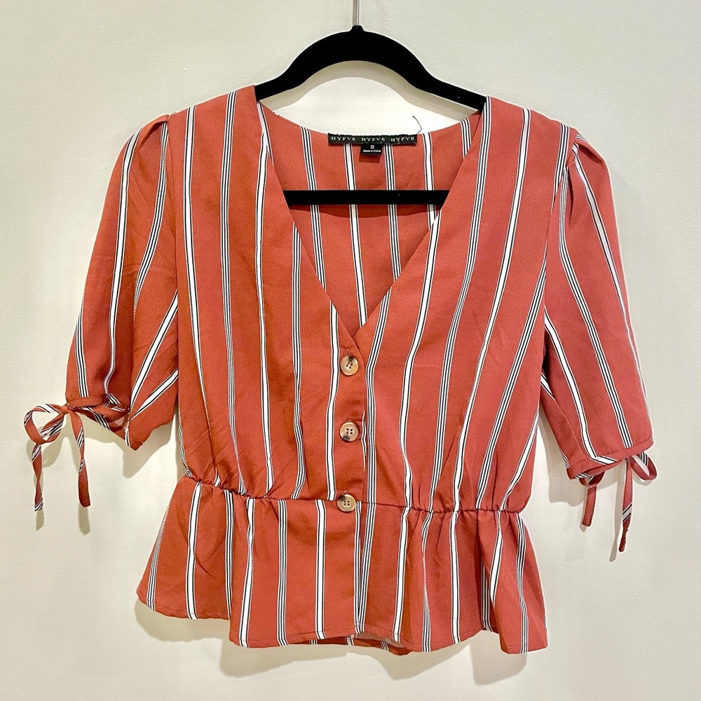 Orange Stripped Blouse HYFVE